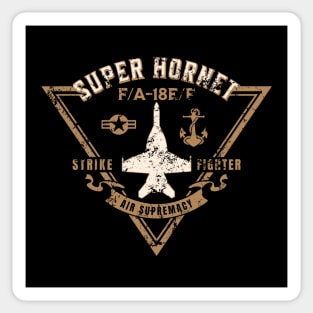 F/A-18E/F Super Hornet Strike Fighter Jet Aircraft Distressed Design Sticker